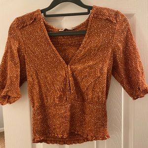 Abercrombie & Fitch burnt orange top